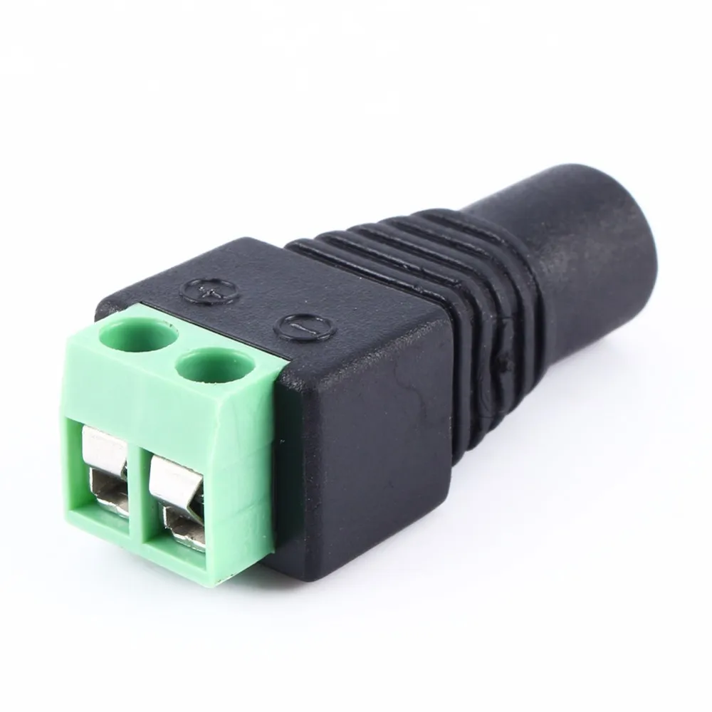 10 шт./лот Мощность Plug DC 2,1x5,5 мм разъем CCTV розетка камеры адаптер adaptador