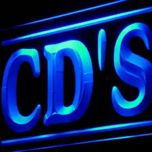 I996 CD магазин DVD VCD HD свет знак вкл/выкл Swtich 20+ цвета 5 размеров