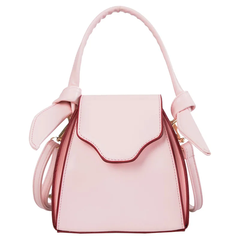 

Sweet Girl Tote Bucket Bag 2019 Fashion New High Quality PU Leather Women's Designer Handbag Contrast Shoulder Messenger Bags