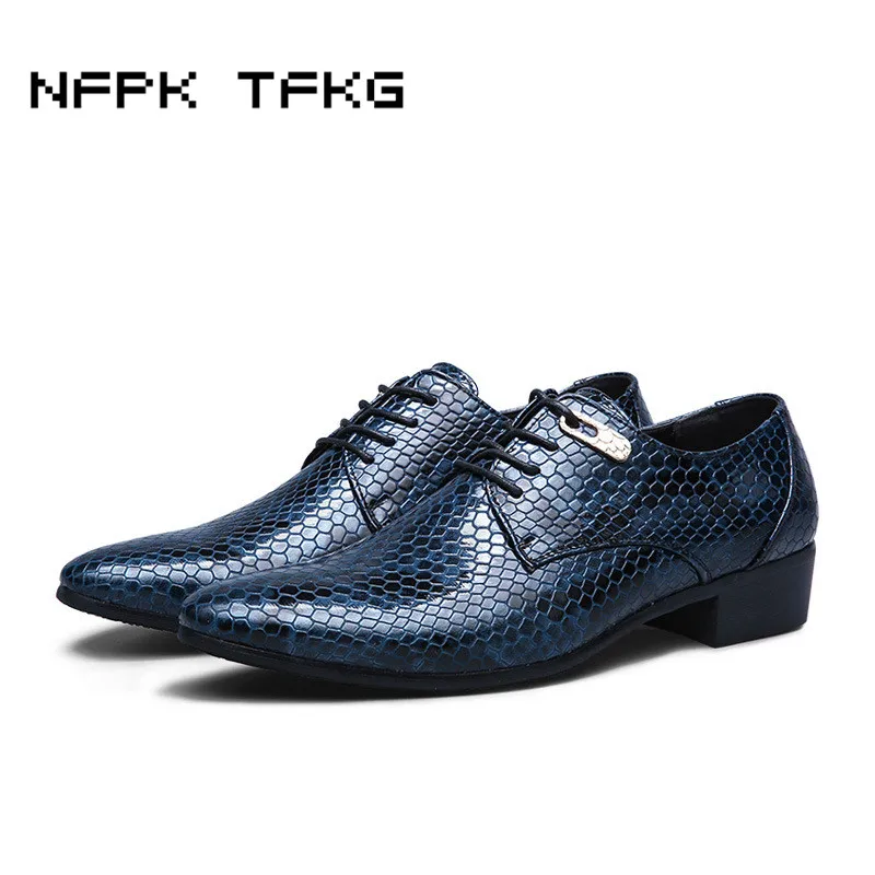 Bout Parti Chaussures En D'affaires Homme Mariage De Véritable Serpent Casual Oxford Imprimé Hommes Pointu Mode Appartements Cuir Robe 7UxwpwgCq