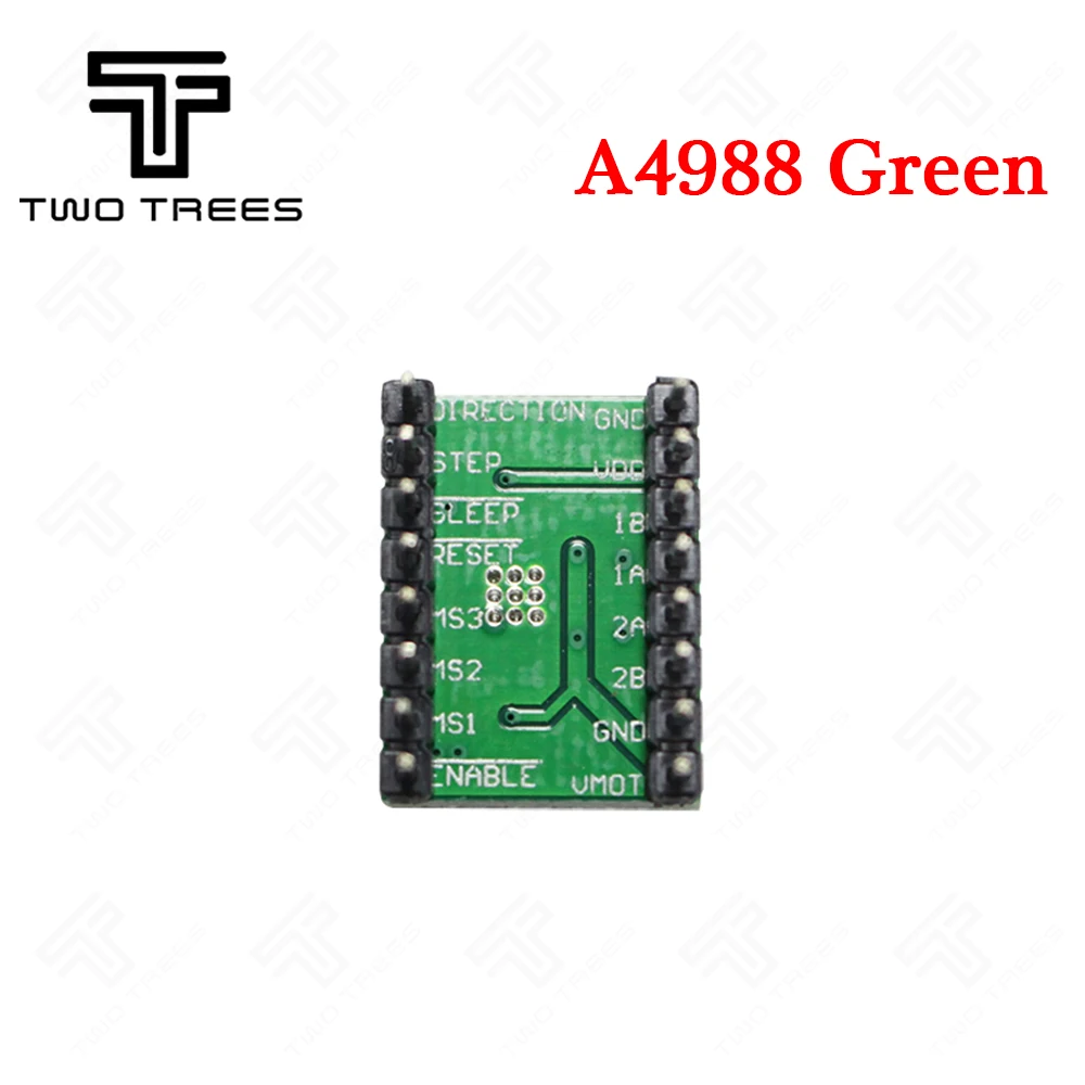 TWOTREES 3d принтер части Reprap A4988 DRV8825 шаговый двигатель драйвер модуль с радиатором Stepstick DRV8825 совместимый StepStick