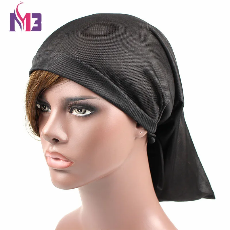

2017 New Arrival Women's Mesh Bonnet Hat Dreadlocks Braids Hair Wrap Bonnet Femme Long Cylinder Sleeping Cap