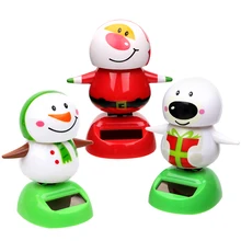 Рождественский Снеговик, качающаяся кукла, игрушка, автомобиль, украшение на приборную панель, украшение с самоклеющимися внутренними аксессуарами, автомобиль-Стайлинг