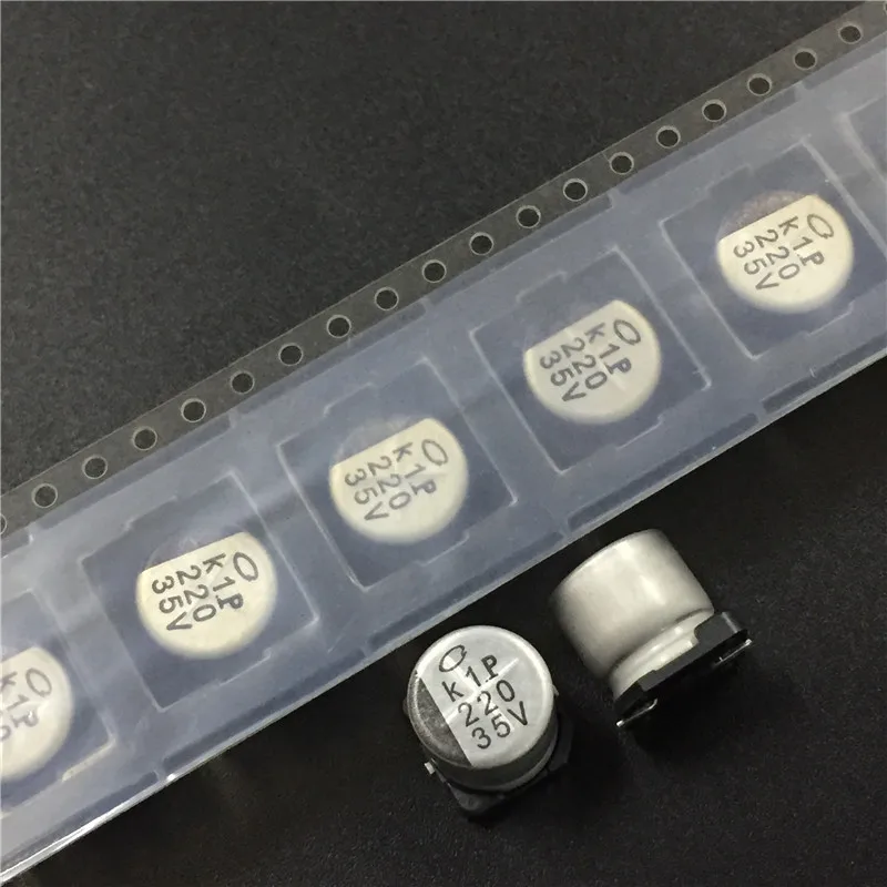 10 шт. 220 мкФ 35 в NICHICON UX Series 10x10 мм Тип чипа 35v220мкф SMD алюминиевый электролитический