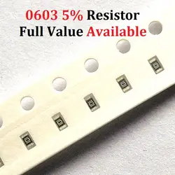 200 шт./лот SMD чип резистор 0603 1,6 м/1,8 м/2 м/2,2 м/2,4 м/Ом 5% сопротивление 1,6/1,8/2/2,2/2,4/M резисторы 1M6 1M8 2M2 2M4