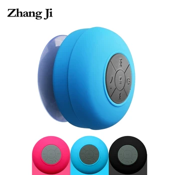 

ZhangJi Bathroom Waterproof Mini Bluetooth Speaker Player Portable Sucker Sound Quality Clear Bathroom Car Phone free hand Bath