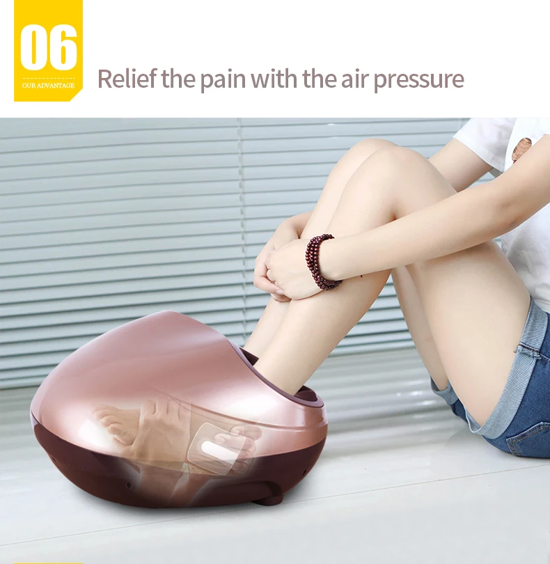 JinKaiRui Electric Health Care Antistress Muscle Release Therapy Rollers Shiatsu Gua Sha Heat Foot Massager Machine Device 09