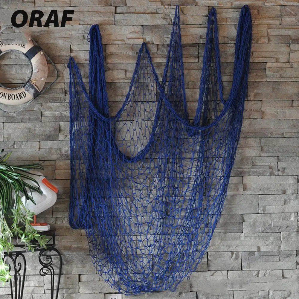 Ceative Decor Nets Hemp Rope Mediterranean Hanging Net Wall Decor