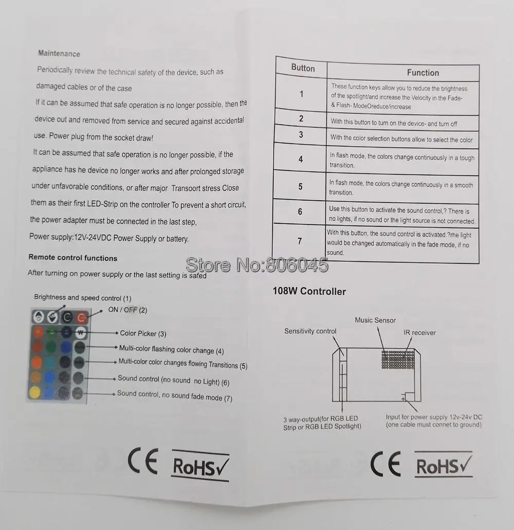 DC12V 24V 9A 3x3A музыкальный звук управление RGB светодиодный пульт управления с 24Key беспроводной ИК пульт дистанционного управления для 5050 3528 2835 RGB Светодиодные полосы света