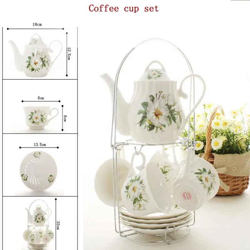 English Classic Ceramic Coffee Cup Tea Cup Teapot Set Afternoon Tea