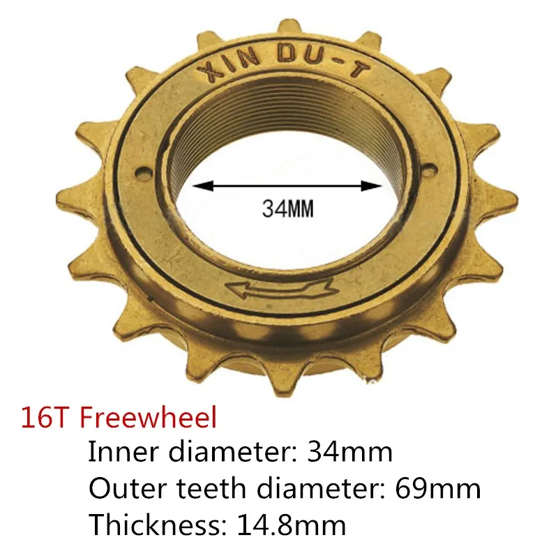 Single Speed Freewheel 12T/14T/16T Flywheel Sprocket Gear Three-speed Bicycle Freewheel Bicycle Accessories CZF005 bicycle sprocket gear bicycle parts bike sprocket bike freewheel