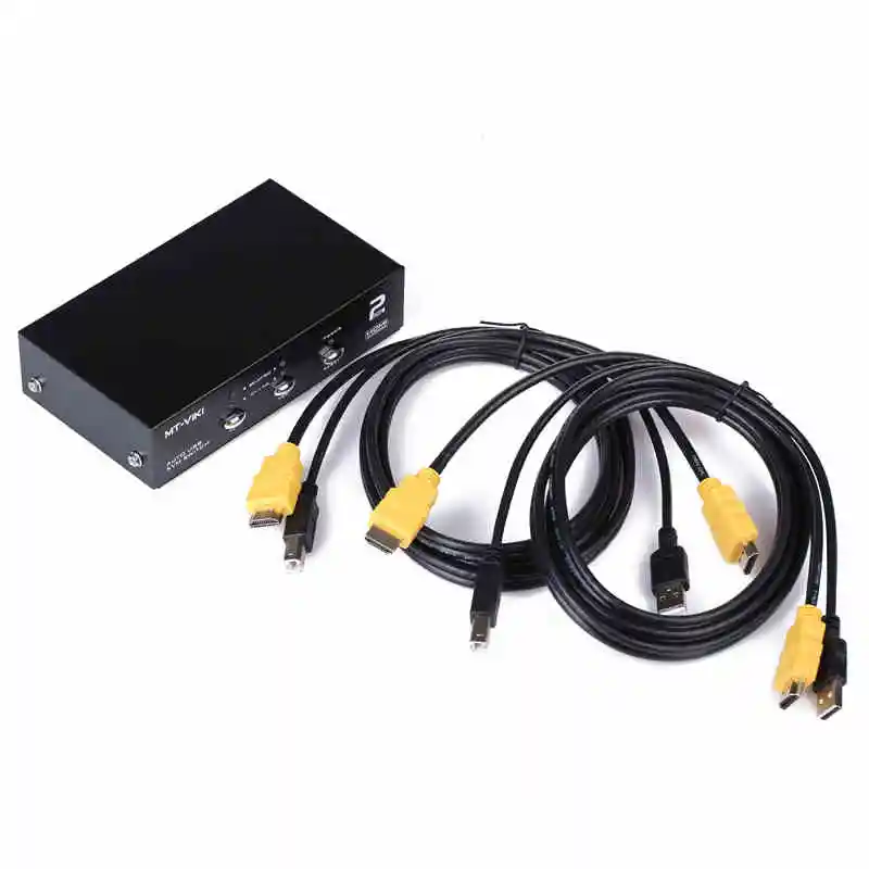 2 Порты и разъёмы HDMI авто USB 0 kvm-переключатель клавиатура Мышь Switcher full HD 1080 P металл