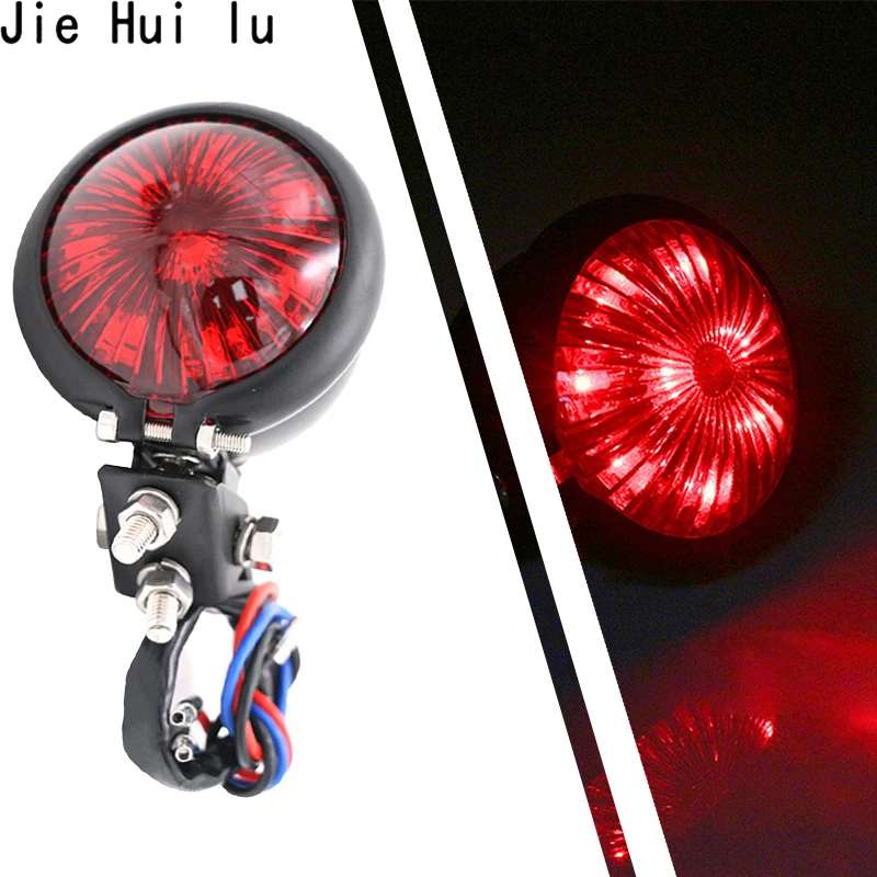 

2Pcs Motorcycle Black Silver Red Round Turn Signals Light For Harley Dirt Bike Honda Yamaha Kawasaki Suzuki ATV Aprilla