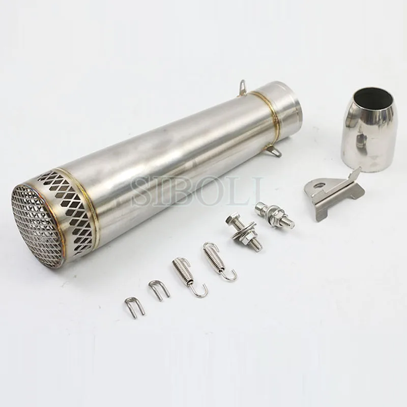 51mm Inlet Universal Motorcycle Exhaust Pipe Modified Scooter Pit Dirt