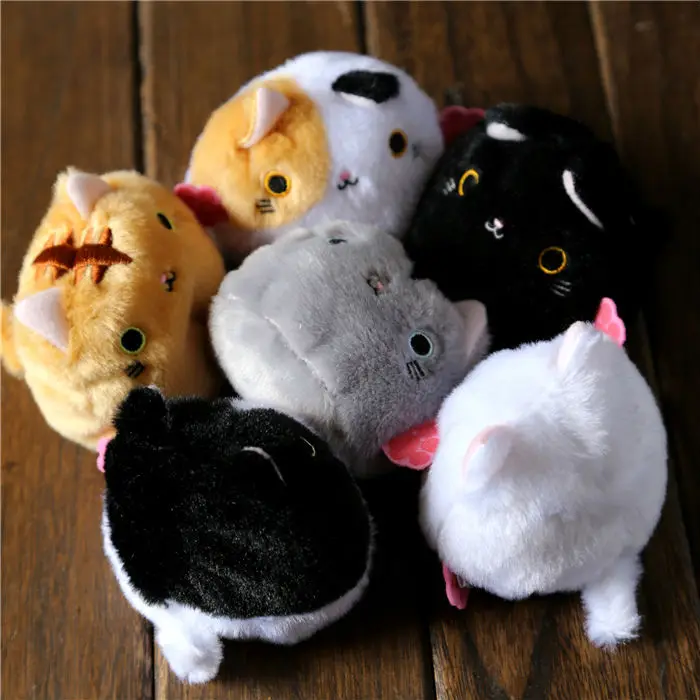 6 шт./партия SAN X игрушки Аниме Kutusita Nyanko Кот плюшевые и куклы из мультфильма Kawaii