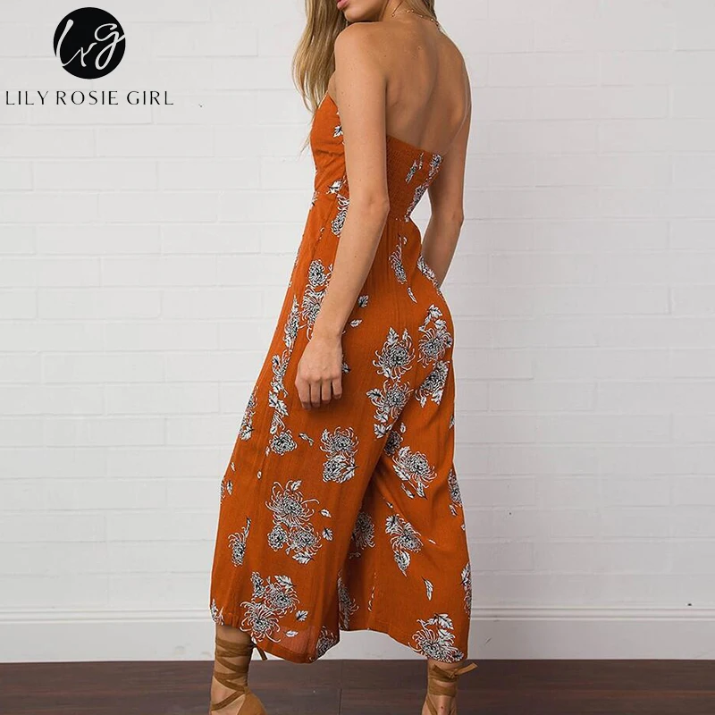 Lily Rosie девушка с открытыми плечами Boho Цветочный принт сексуальные женские