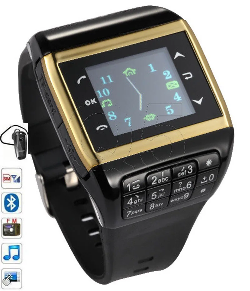 Q5 GSM Bluetooth Smart Watch Phone Q5 with Touch Screen SIM Card FM Unlock font b