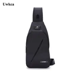 Uwkea 2018 Новый Сумки через плечо Для мужчин груди пакет для короткой поездки Для мужчин приколы сумка Горячая Летняя сумка