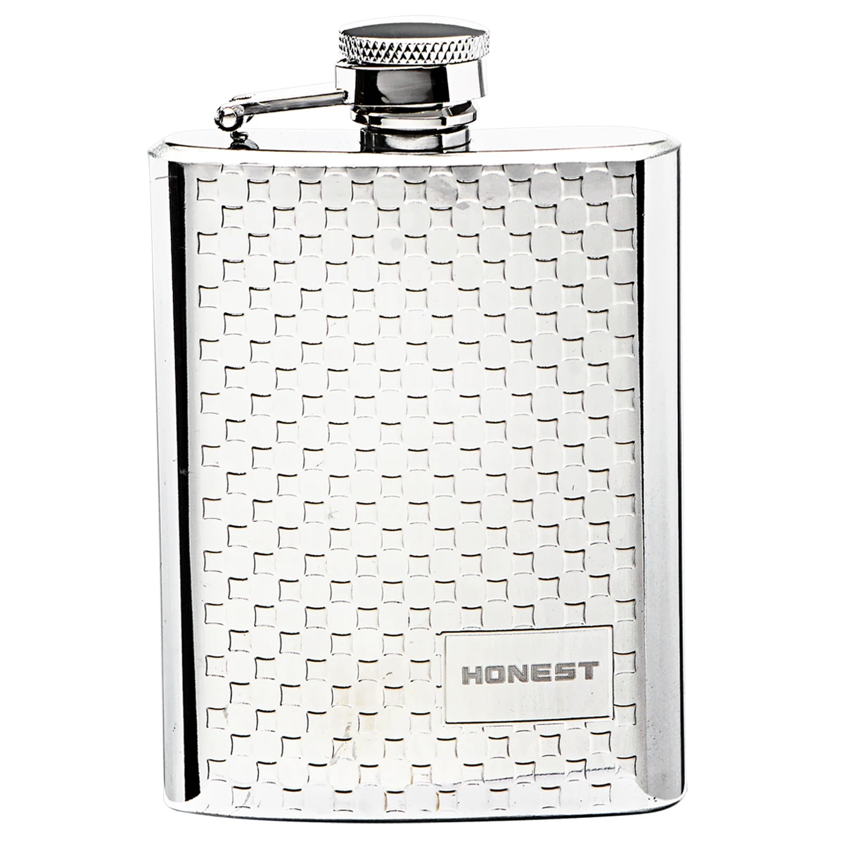 

German technology stainless steel hip flask, flask for alcohol,4 ounces small squares design mini pocket bottle