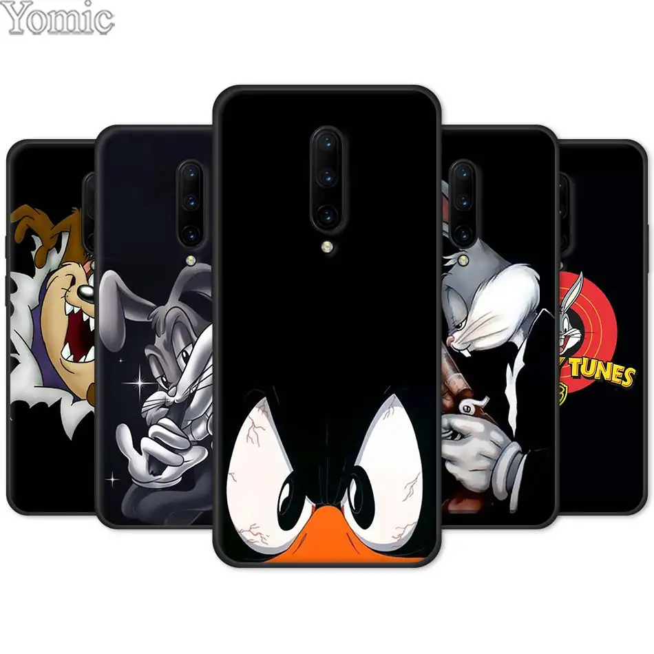 Black Silicone Case for font b Oneplus b font font b 7 b font font b