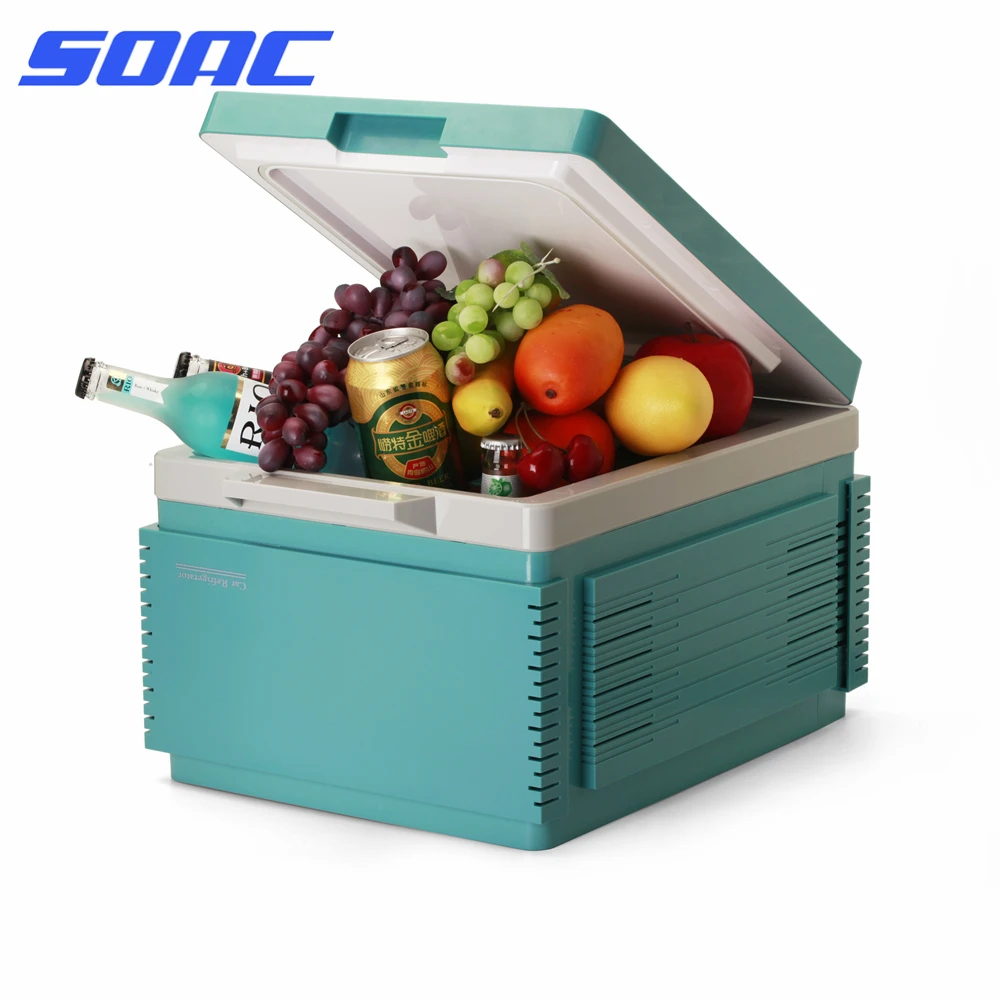 SOAC Mini Fridge Portable Truck Refrigerator/Freezer Clamshell Design 12L Cooler and Warmer ABS
