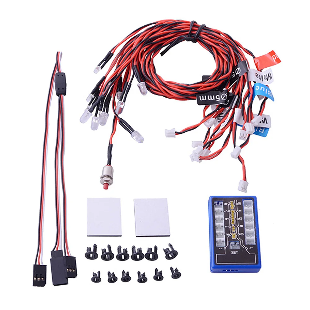 GoolRC New Highlight 12 LED Flashing Light System for RC Car G.T.POWER Smart PPM FM FS 2.4G Trucks 110 Scale Vehicle Part (2)
