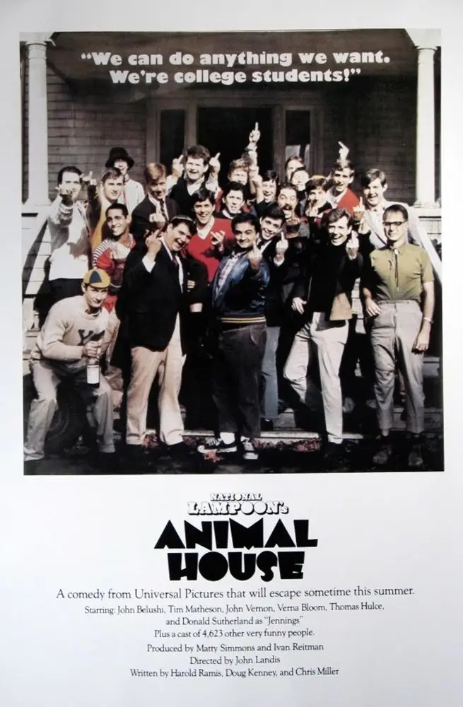ANIMAL HOUSE-THE FINGER MOVIE SILK постер декоративная стена краска 24x36 дюймов