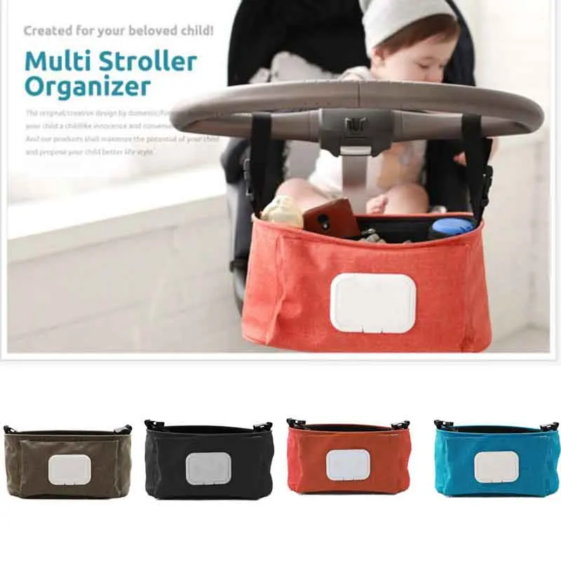 

Waterproof Large Capacity Baby Stroller Accessory Diaper Nappy Bag Folding Organizer Bottle Towel Portable Storage Pack