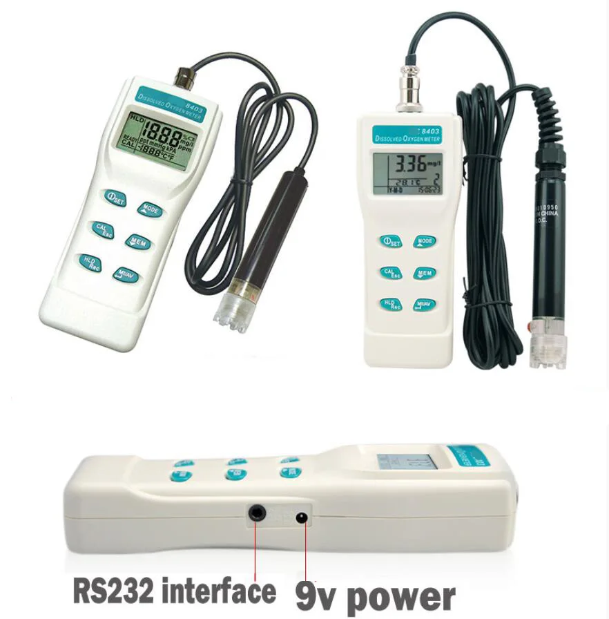 8403 Portable Oxygen analyzer meter water aquaculture content oxygen