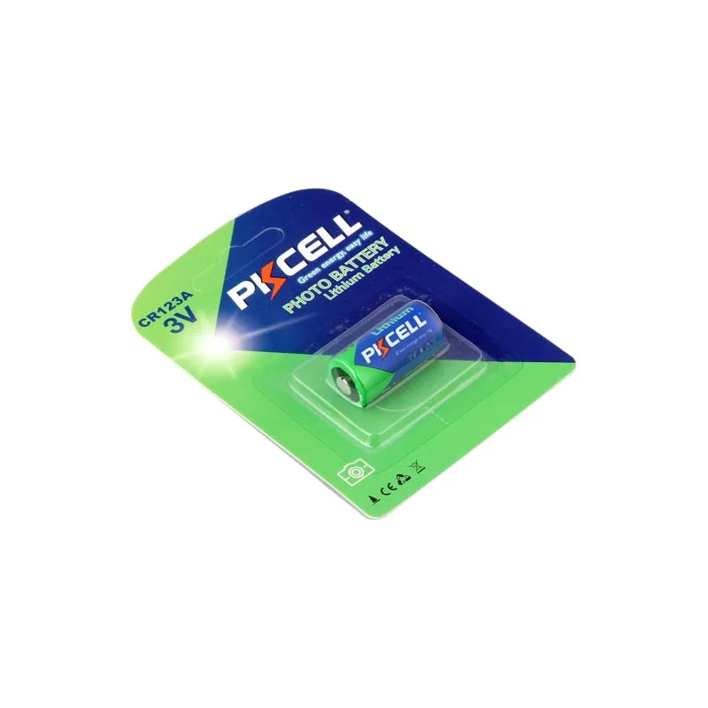 20 шт PKCELL CR123A литиевая батарея CR123 CR 123 123A 16340 1500mAh 3V батареи с PTC защищенные для камеры
