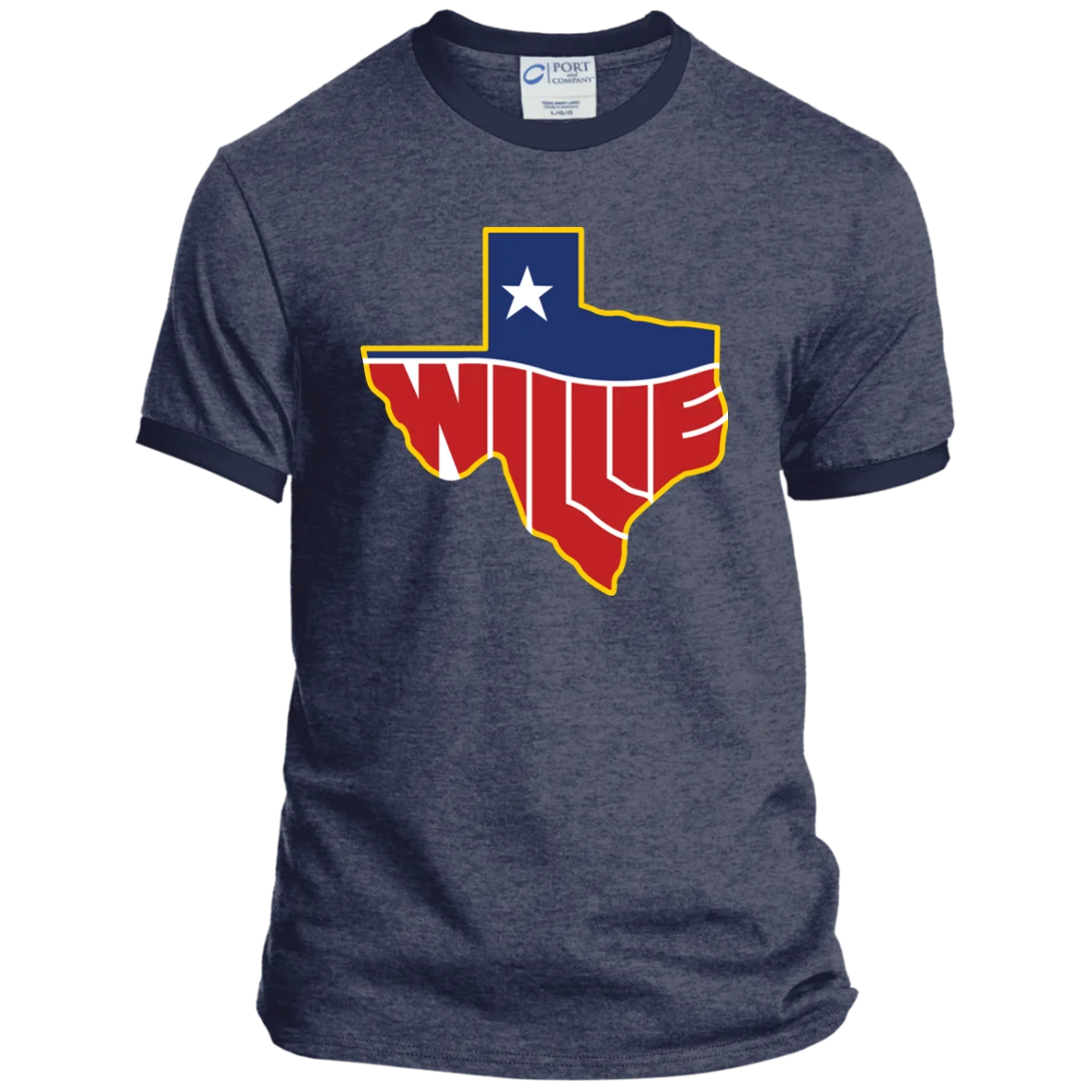 Willie Nelson, Texas Map Logo, Country Music - PC54R Port & Co. Ringer Tee Harajuku Tops Fashion Classic Unique t-Shirt gift Willie Nelson, Texas Map Logo, Country Music - PC54R Port & Co. Ringer Tee Harajuku Tops Fashion Classic Unique t-Shirt gift