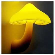 LED Night Light Plug in Lamp Mushroom Night Light EU US Plug Light-control Sensor Wall Socket Lamp Light Home Bedroom Decoration led nightlights wall socket lamps cartoon chick light control sensor sensor night light for kids bedroom bedside lamp us plug