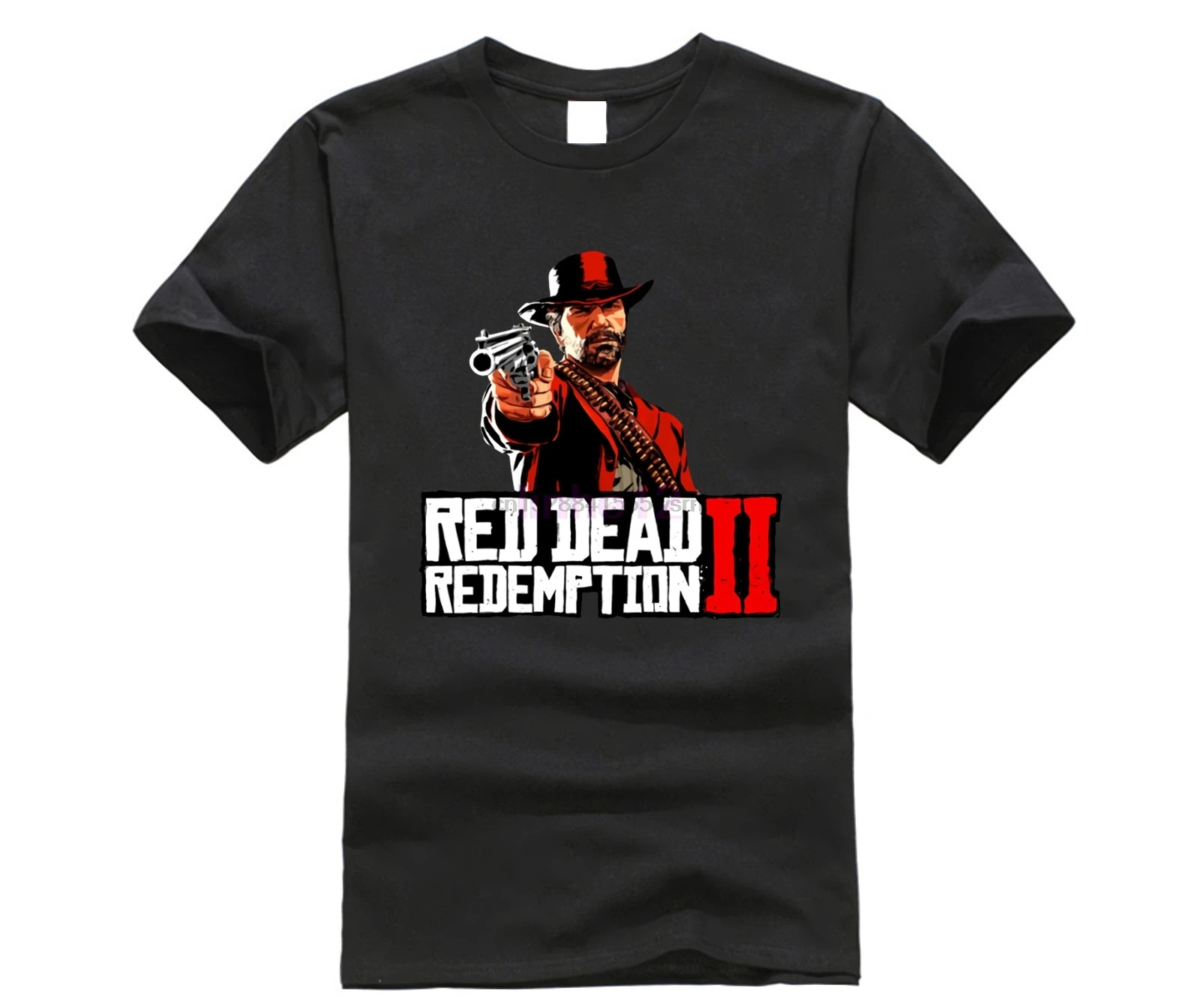 

New Game Graphic Print Red Dead Redemption 2 RDR T Shirt For Men Crewneck Classic Tee Shirt Free Shipping T-Shirt