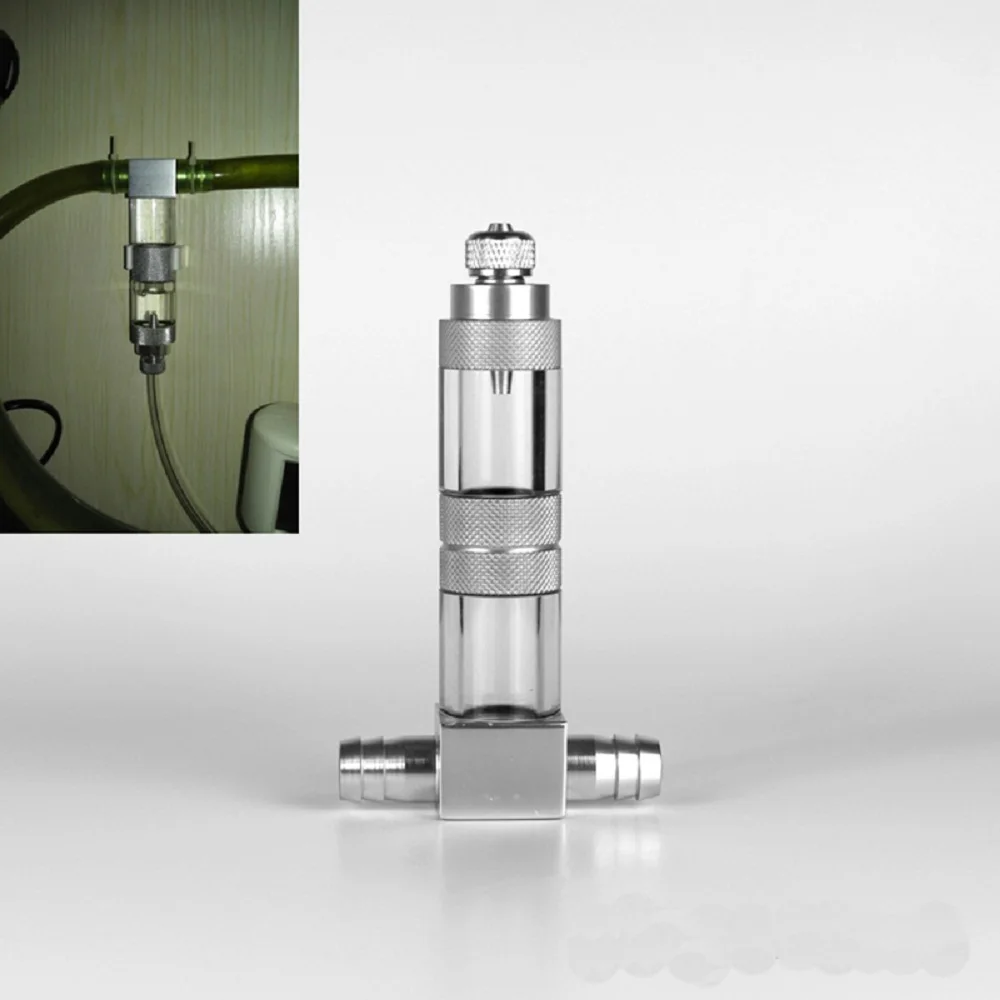

External Stainless Steel U-Tubes Bend CO2 Diffuser Aquarium Fish Tank Carbon Dioxide Atomizer Regulator Reactor Generator Kit