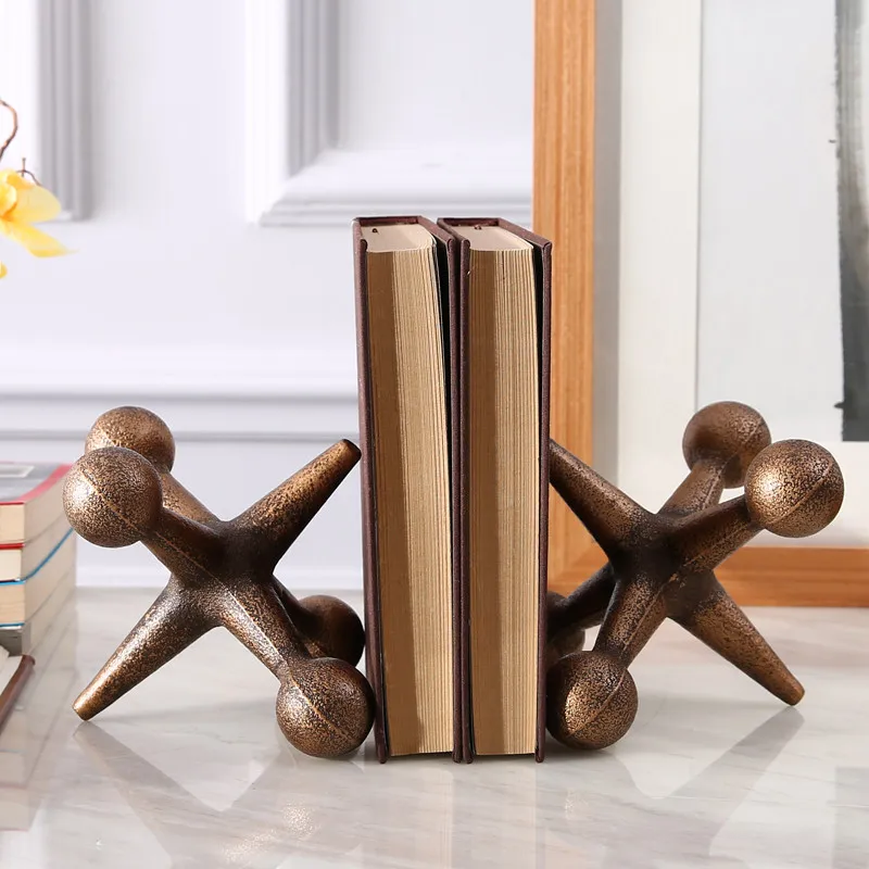 

Study Book Block Bookshelf Iron Art Bedroom Sitting Room Book File Creative Practical Book Stand Book On Furnishings M1480