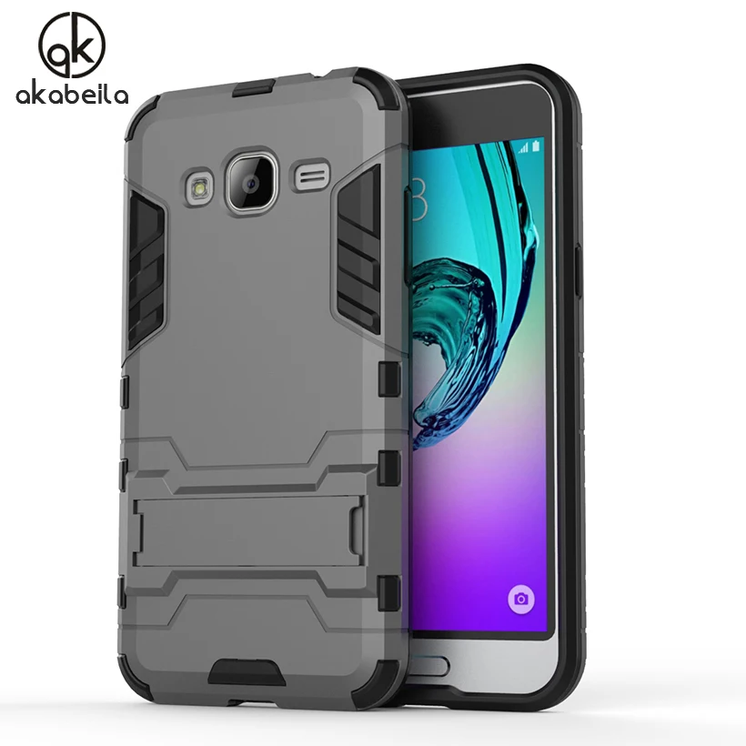 

AKABEILA Hybrid Cases Covers For Samsung Galaxy J3 2016 J320FN J320F J320F/DD J320A J320V J320P J320M J320G J300 J310 J310F Bag