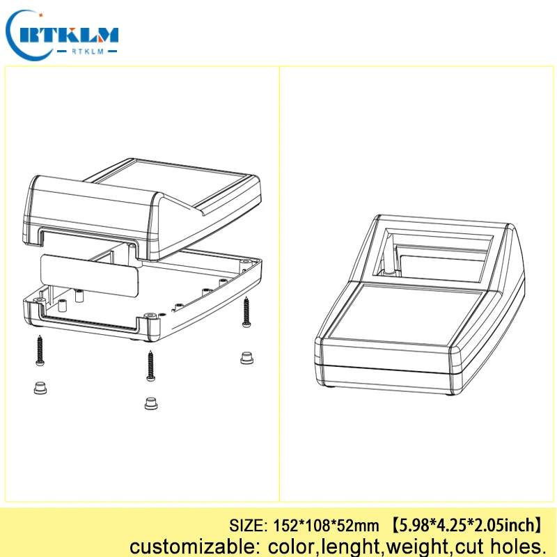 caixa de juncao pcb gabinete abs diy plastico 03