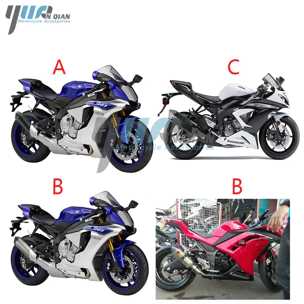 Universal Motor exhaust escape Modified Scooter akrapovic Exhaust Muffle FOR Benelli MV AGUSTA SUZUKI AN250 400 Burgman Skywave