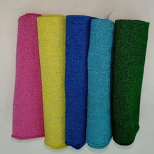 JIETAI Репсовая ткань из хлопка с полиэстером вязаная шапка с металлизованная пряжа блестящие 1*1 Красочные тканевые аксессуары DIY воротник манжеты подолом на воротник