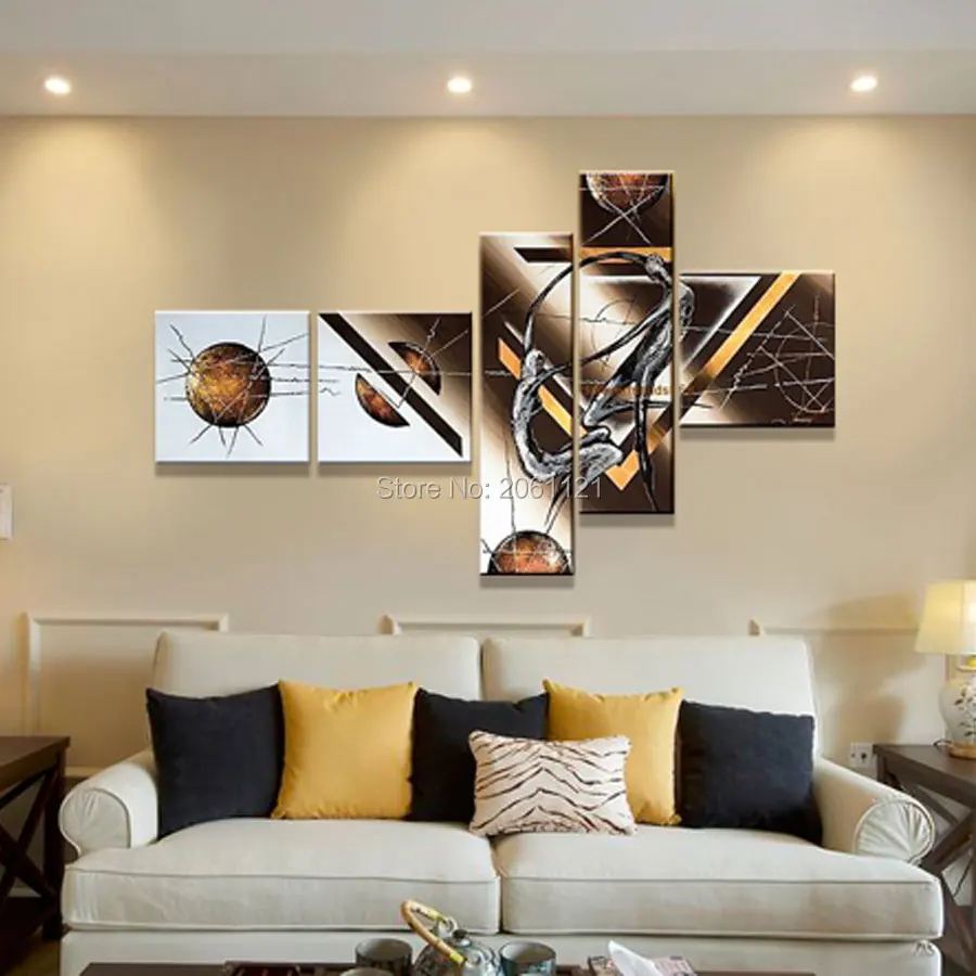 

handmade 5 piece contemporary abstract decorative oil painting on canvas wall art dancing lover picture for living room bedroom