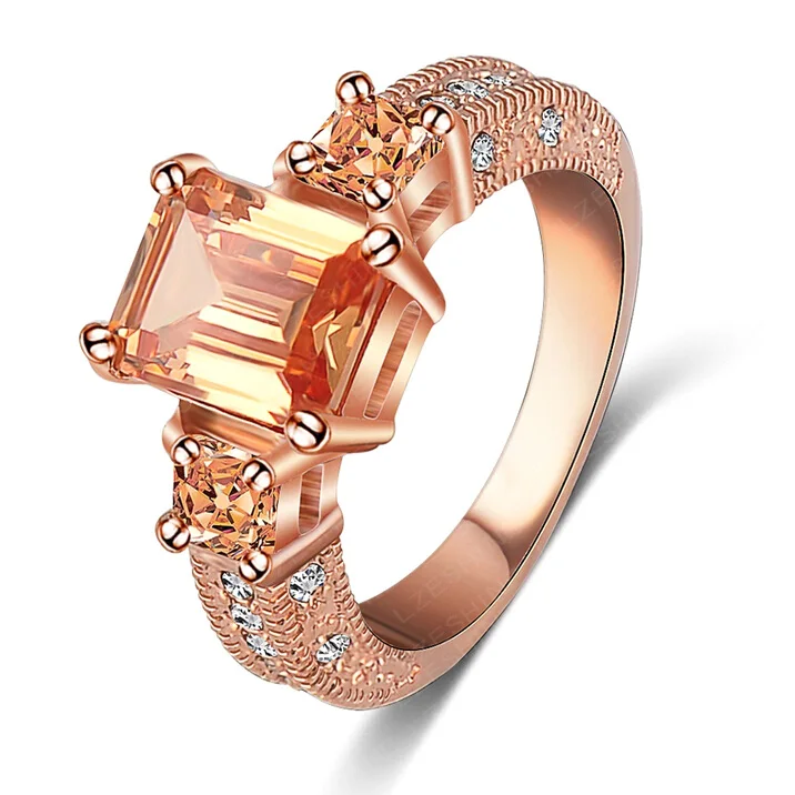 Rose gold rings for women rectangular face categories