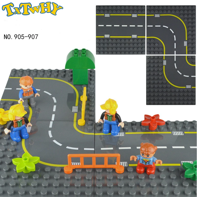 

One Piece Block Base Plate Compatible Duploed Base Plates Large Particle Building Blocks Road Baseplate DIY Block Floor Kids Toy