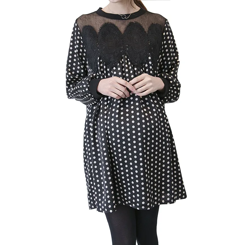 

2018 New Maternity Dresses Maternity Clothes For Pregnant Women Clothing Pregnancy Wear Gravida Long Sleeve Autunm Spring
