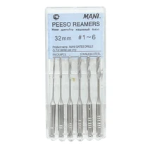6 шт./кор. 32mm1-6# зубные эндодонтические файлы развертки дрель боры Peeso фрезы эндо файлы Peeso стоматологических инструментов стоматологические материалы