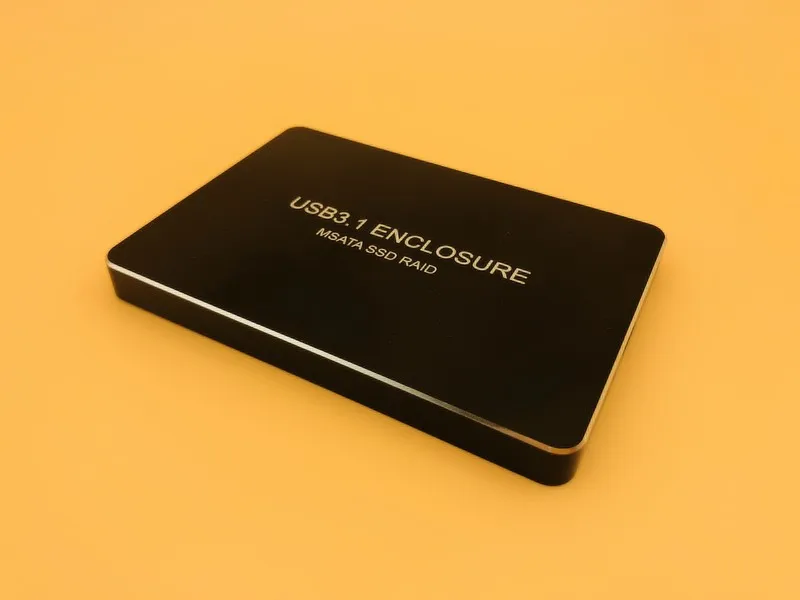 

USB3.1 USB-C Type-C to Dual 2Port MSATA SSD Raid 0 1 PM Mobile Hard Disk Box Shell HDD Enclosure SSD Enclosure Adapter 3030 3050