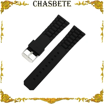 

20mm Silicone Rubber Watch Band for Samsung Gear S2 Classic R732 / R735 Resin Strap Wrist Loop Belt Bracelet Black + Pin + Tool