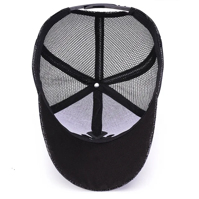 [Rancyword] 2017 New Branded Baseball Caps Canada Women’s Cap With Mesh Bone Hip Hop Lady Embroidery Hats Sequins RC1134