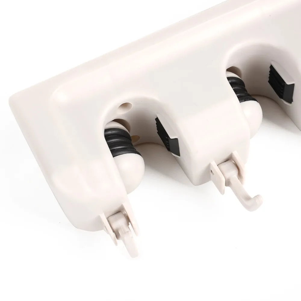 Soporte de fijacion mural para ordenar utensilios de limpieza y Jardinería (5 cajas/6 ganchos) CL10945