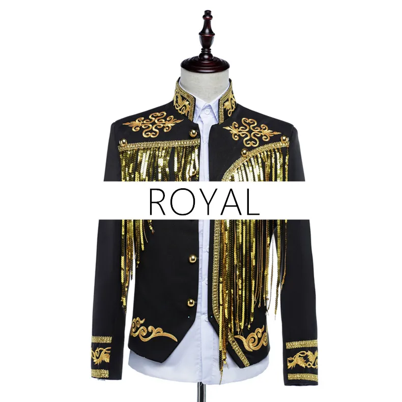 2 цвета с длинным рукавом кисточкой топы корректирующие взрослых куртка с блестками Королевский пальто royale одежда фестиваль toastmaster костюмы