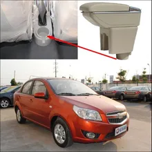Car Armrest Central Store content Storage box with cup holder ashtray Accessories for Chevrolet Aveo Lova
